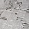 Оберточная бумага в листах 390х390мм Парафинированная цвет Черный, "с печатью "Газета"" (х1000)