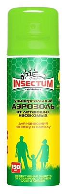 Аэрозоль от комаров и мошек 150мл Insectum Laboratory (х1/24)