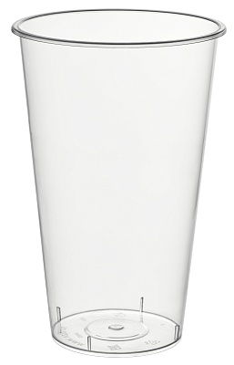 Стакан Bubble cup/шейкер глянец ПП 1021ГП D=90мм цвет прозр. 455/500мл ОЗЛП/ВЗЛП (х20/500)