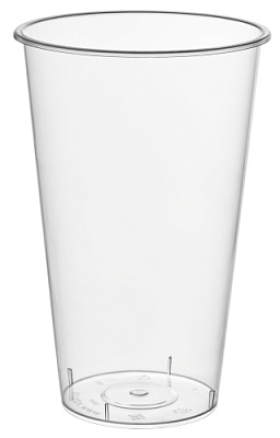 Стакан Bubble cup/шейкер глянец ПП 1021ГП D=90мм цвет прозр. 455/500мл ОЗЛП/ВЗЛП (х20/500)